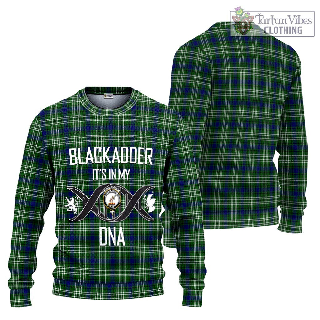Blackadder Tartan Ugly Sweater with Family Crest DNA In Me Style Unisex - Tartan Vibes Clothing