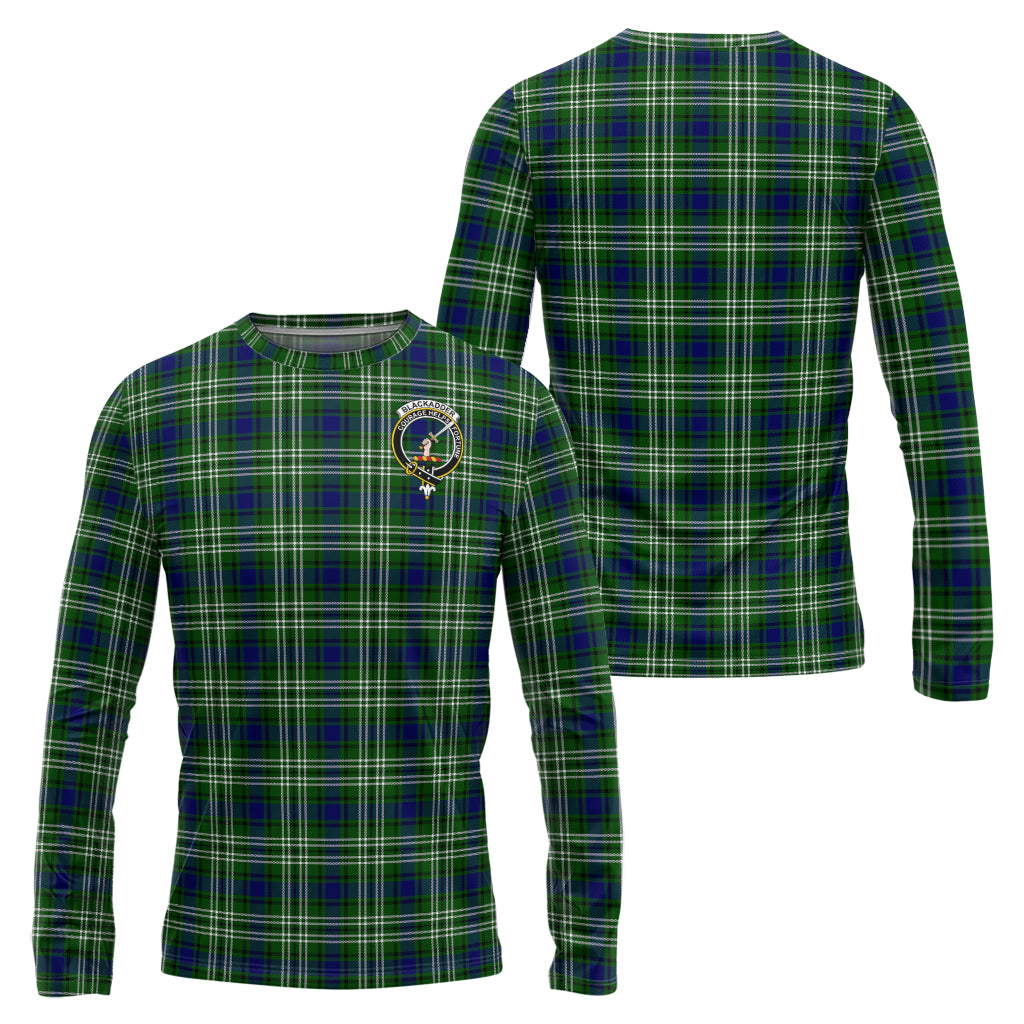 Blackadder Tartan Long Sleeve T-Shirt with Family Crest Unisex - Tartan Vibes Clothing