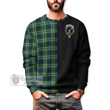 Blackadder Tartan Sweatshirt with Family Crest and Half Of Me Style Unisex - Tartan Vibes Clothing