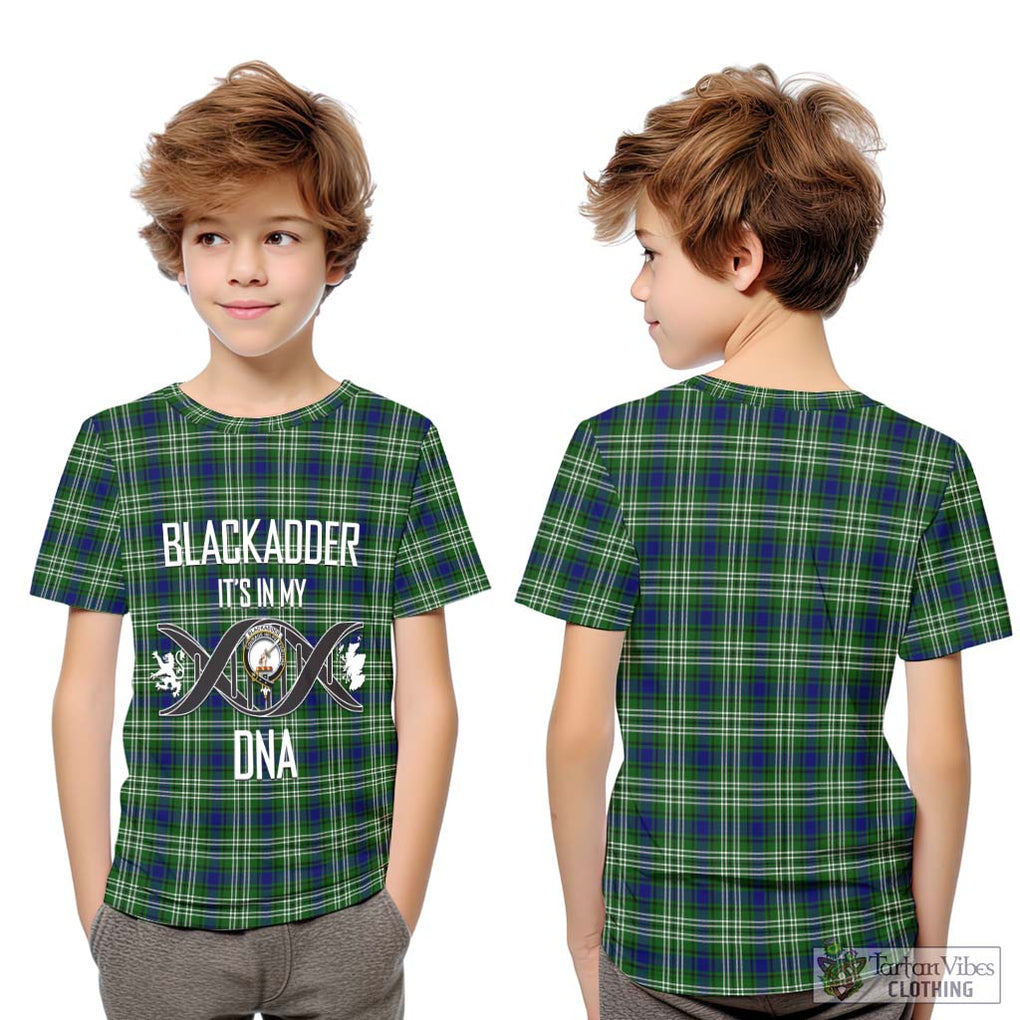 Blackadder Tartan Kid T-Shirt with Family Crest DNA In Me Style Youth XL Size14 - Tartan Vibes Clothing