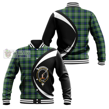 Blackadder Tartan Baseball Jacket with Family Crest Circle Style Unisex - Tartan Vibes Clothing