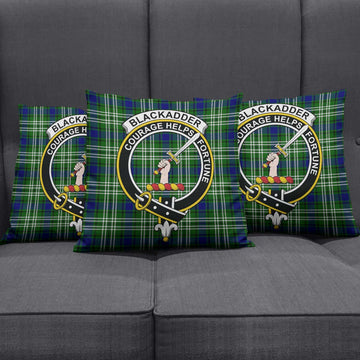 Blackadder Tartan Pillow Cover with Family Crest