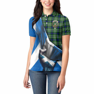 Blackadder Tartan Women's Polo Shirt with Family Crest Scotland Patriotic Style Women - Tartan Vibes Clothing