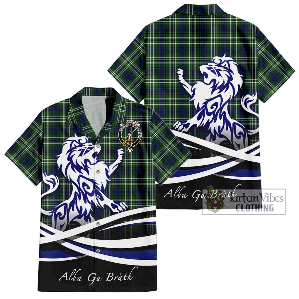 Blackadder Tartan Hawaiian Shirt with Alba Gu Brath Regal Lion Emblem Kid - Tartan Vibes Clothing