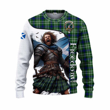 Blackadder Crest Tartan Knitted Sweater Inspired by the Freedom of Scottish Warrior Unisex - Tartan Vibes Clothing