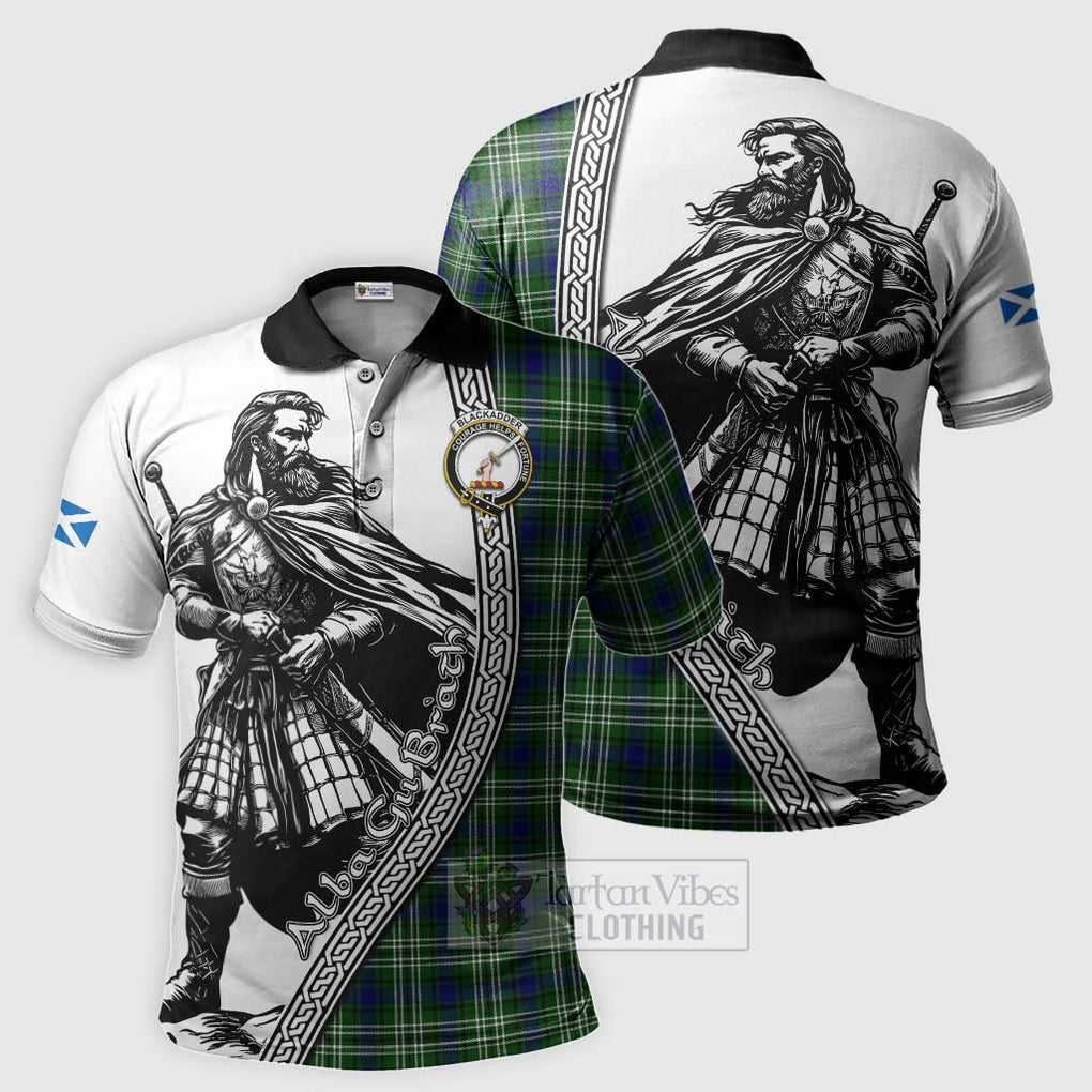 Blackadder Tartan Clan Crest Polo Shirt with Highlander Warrior Celtic Style Kid - Tartan Vibes Clothing