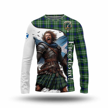 Blackadder Crest Tartan Long Sleeve T-Shirt Inspired by the Freedom of Scottish Warrior Unisex - Tartan Vibes Clothing