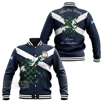 Blackadder Tartan Lion Rampant Baseball Jacket Proudly Display Your Heritage with Alba Gu Brath and Clan Name Unisex - Tartan Vibes Clothing