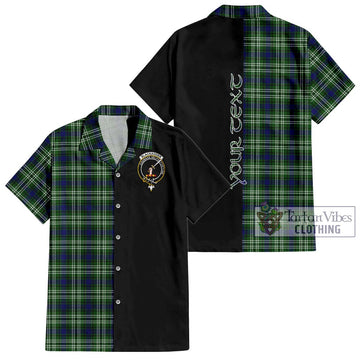Blackadder Tartan Hawaiian Shirt with Family Crest and Half Of Me Style Kid - Tartan Vibes Clothing