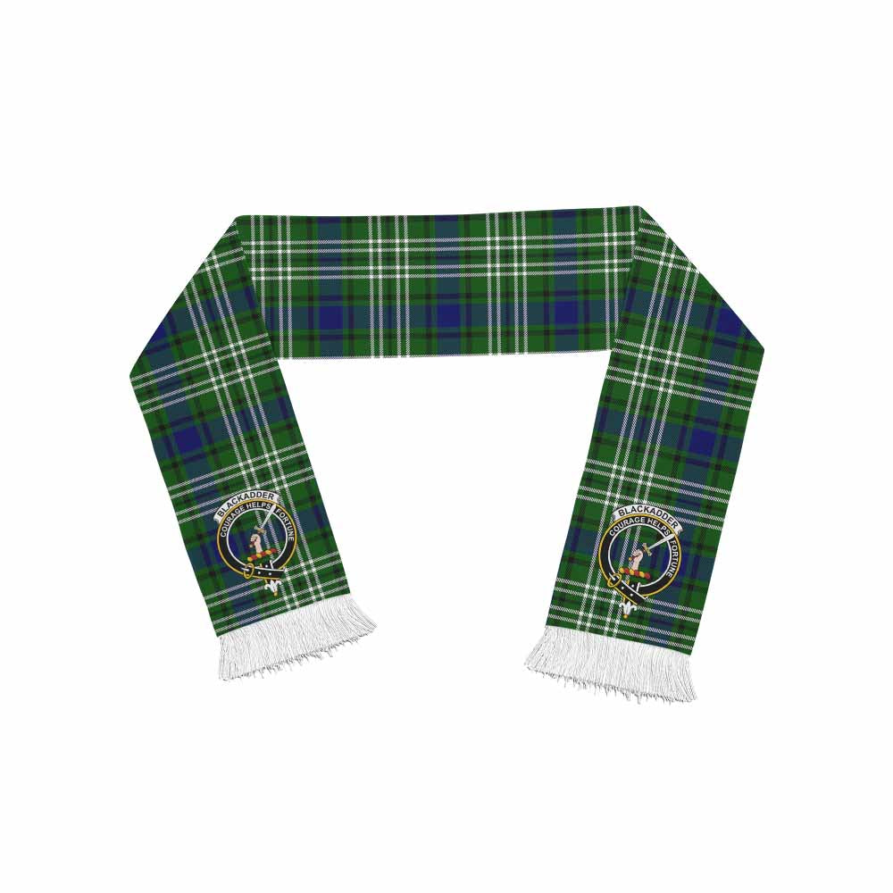 Blackadder Tartan Ruffneck Scarf with Family Crest One Size 67.7*6.7 inches - Tartan Vibes Clothing