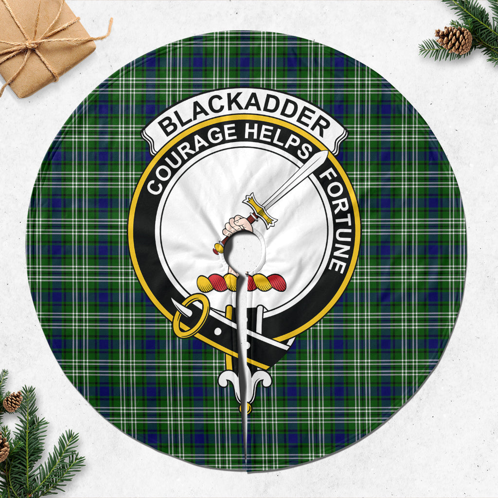 Blackadder Tartan Christmas Tree Skirt with Family Crest 47*47 inch - Tartan Vibes Clothing