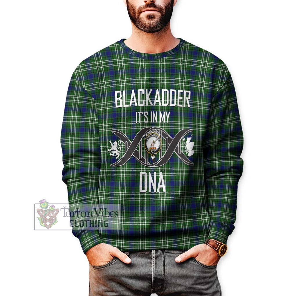 Blackadder Tartan Sweatshirt with Family Crest DNA In Me Style Unisex - Tartan Vibes Clothing