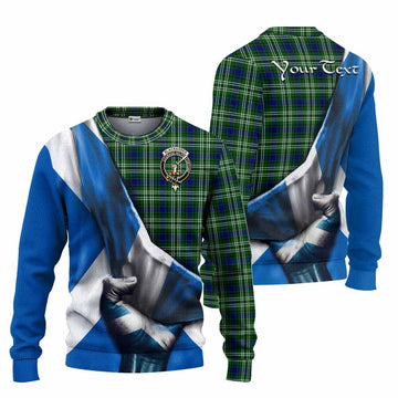 Blackadder Tartan Knitted Sweater with Family Crest Scotland Patriotic Style Unisex - Tartan Vibes Clothing