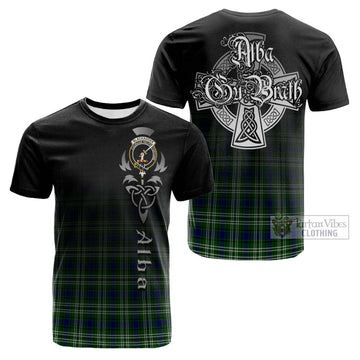Blackadder Tartan Cotton T-shirt Featuring Alba Gu Brath Family Crest Celtic Inspired Kid's Shirt - Tartan Vibes Clothing