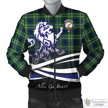 Blackadder Tartan Bomber Jacket with Alba Gu Brath Regal Lion Emblem Unisex - Tartan Vibes Clothing