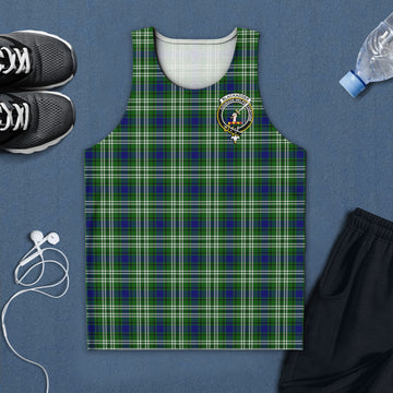Blackadder Tartan Mens Tank Top with Family Crest 5XL - Tartan Vibes Clothing