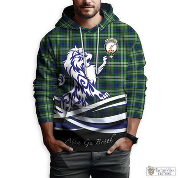 Blackadder Tartan Hoodie with Alba Gu Brath Regal Lion Emblem