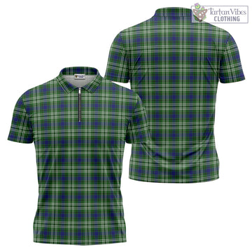 Blackadder Tartan Zipper Polo Shirt Unisex - Tartan Vibes Clothing