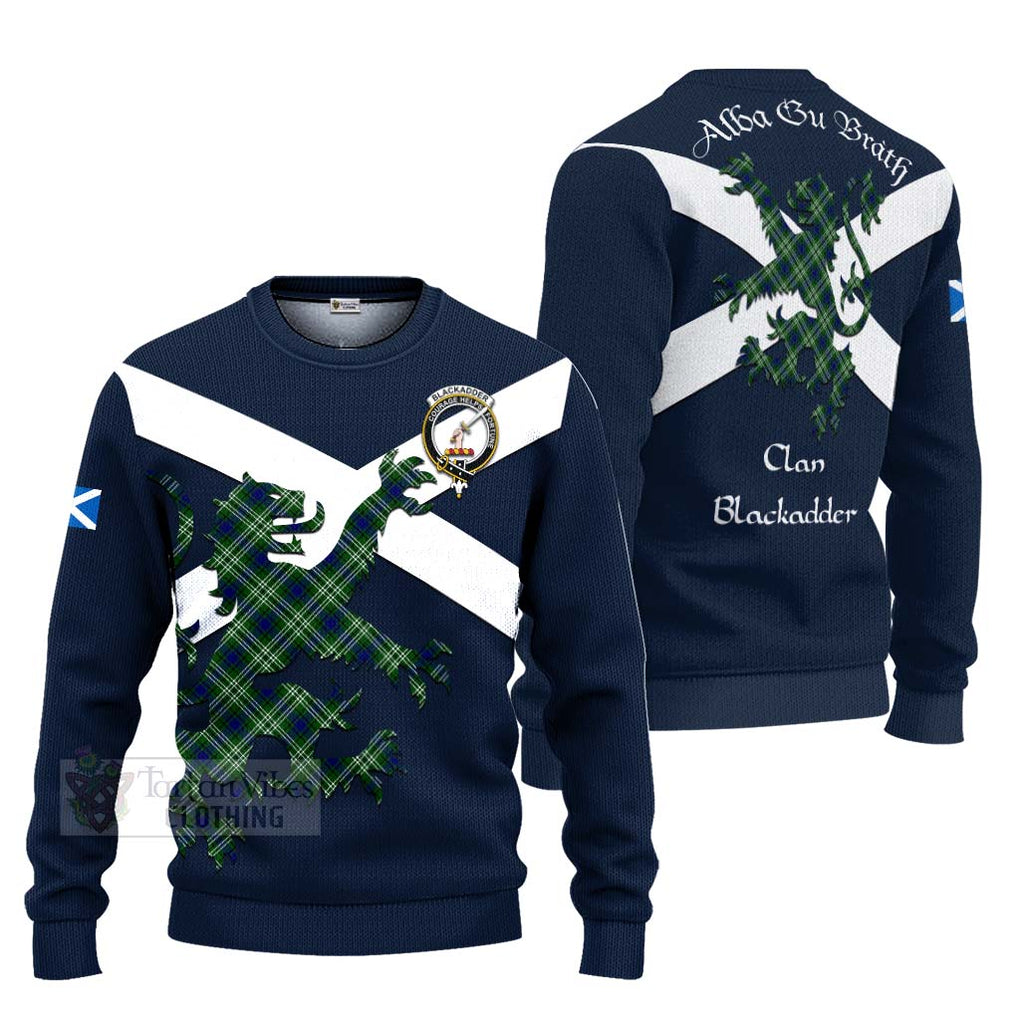 Blackadder Tartan Lion Rampant Ugly Sweater Proudly Display Your Heritage with Alba Gu Brath and Clan Name Unisex - Tartan Vibes Clothing