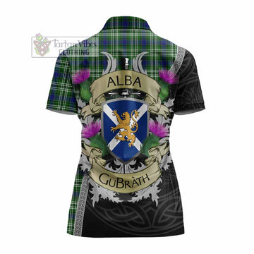 Blackadder Tartan Family Crest Women's Polo Shirt Lion Rampant Royal Thistle Shield Celtic Inspired - Tartan Vibes Clothing