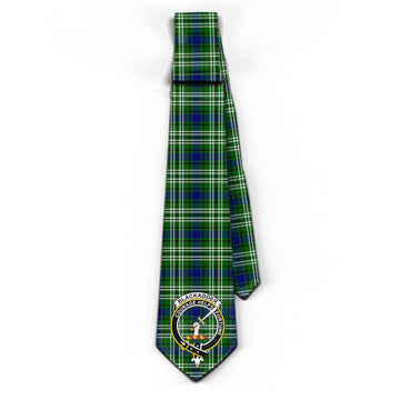 Blackadder Tartan Classic Necktie with Family Crest
