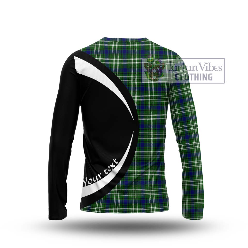 Blackadder Tartan Long Sleeve T-Shirt with Family Crest Circle Style - Tartan Vibes Clothing