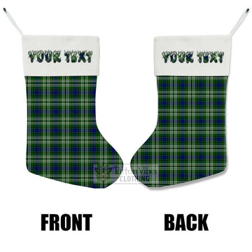Blackadder Tartan Christmas Stocking with Personalized Text