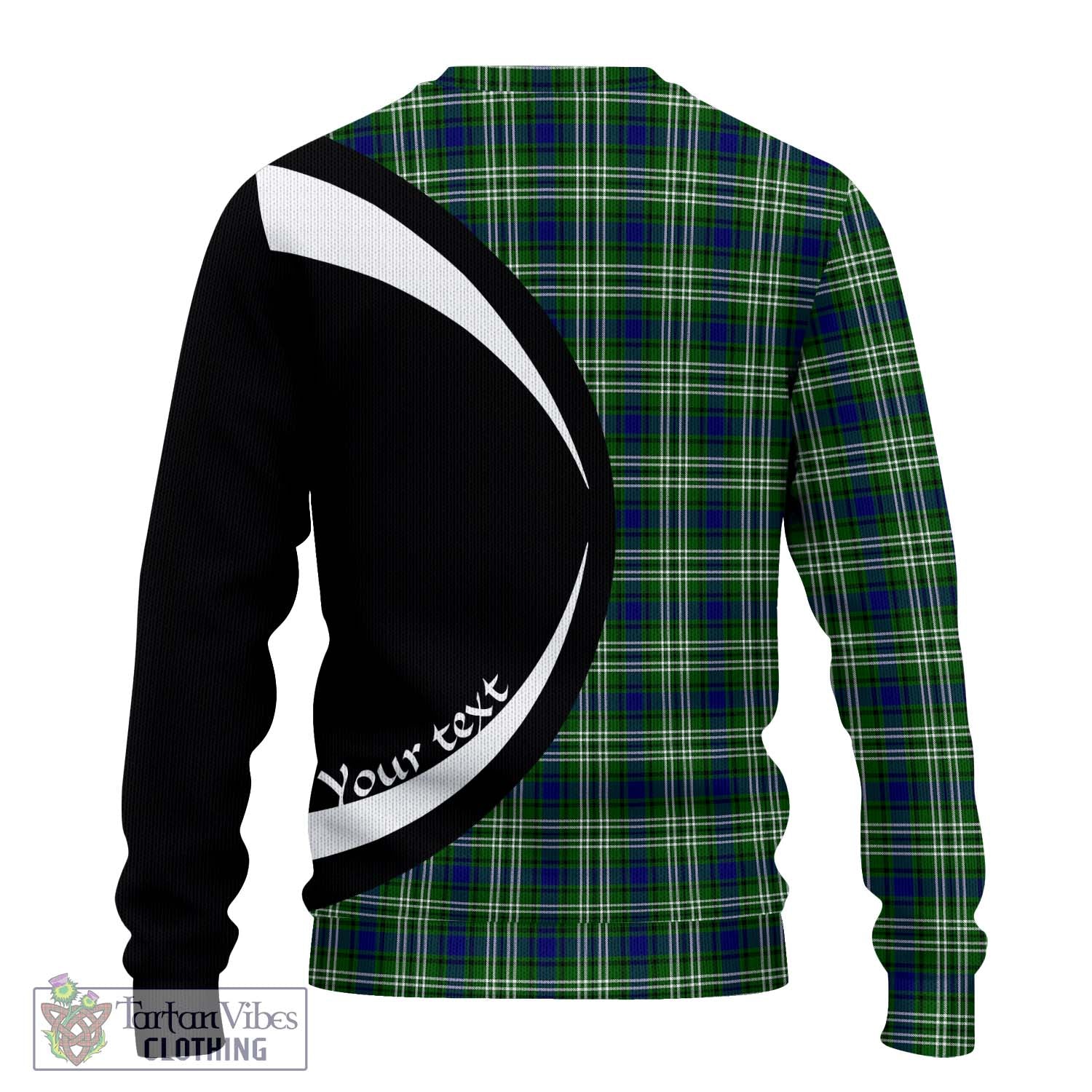 Blackadder Tartan Ugly Sweater with Family Crest Circle Style - Tartan Vibes Clothing