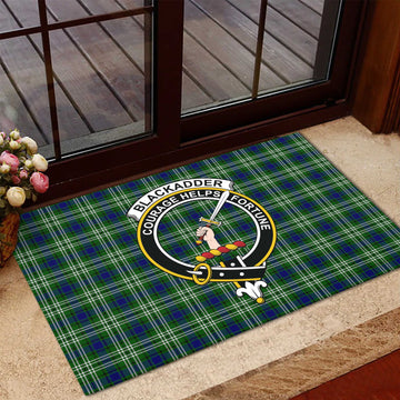 Blackadder Tartan Door Mat with Family Crest - Tartanvibesclothing