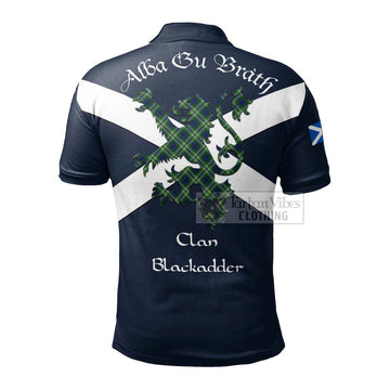 Blackadder Tartan Lion Rampant Polo Shirt Proudly Display Your Heritage with Alba Gu Brath and Clan Name - Tartan Vibes Clothing