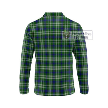 Blackadder Tartan Long Sleeve Polo Shirt with Family Crest DNA In Me Style - Tartan Vibes Clothing