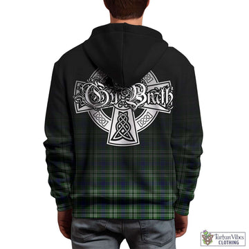 Blackadder Tartan Hoodie Featuring Alba Gu Brath Family Crest Celtic Inspired
