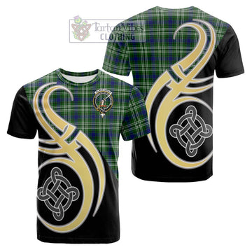 Blackadder Tartan Cotton T-shirt with Family Crest and Celtic Symbol Style Kid's Shirt - Tartan Vibes Clothing