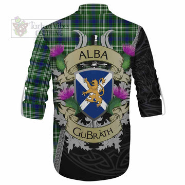 Blackadder Tartan Family Crest Ghillie Kilt Shirt Lion Rampant Royal Thistle Shield Celtic Inspired - Tartan Vibes Clothing