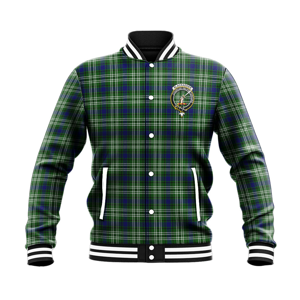 Blackadder Tartan Baseball Jacket with Family Crest - Tartan Vibes Clothing