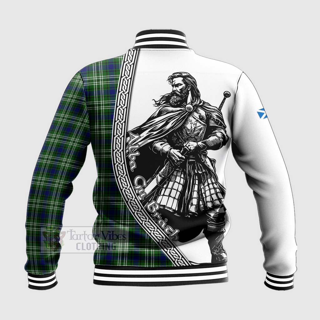 Blackadder Tartan Clan Crest Baseball Jacket with Highlander Warrior Celtic Style - Tartan Vibes Clothing