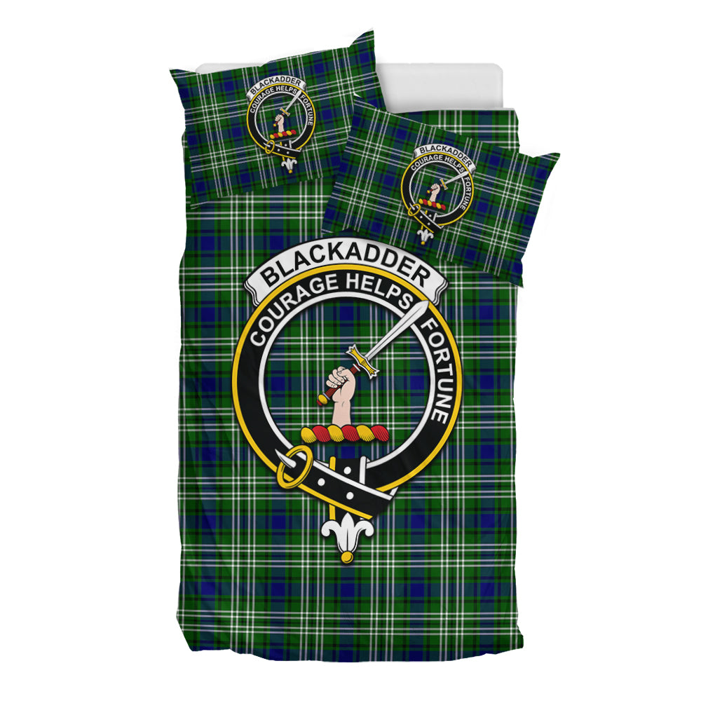 Blackadder Tartan Bedding Set with Family Crest - Tartan Vibes Clothing
