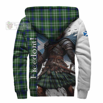 Blackadder Crest Tartan Sherpa Hoodie Inspired by the Freedom of Scottish Warrior - Tartan Vibes Clothing
