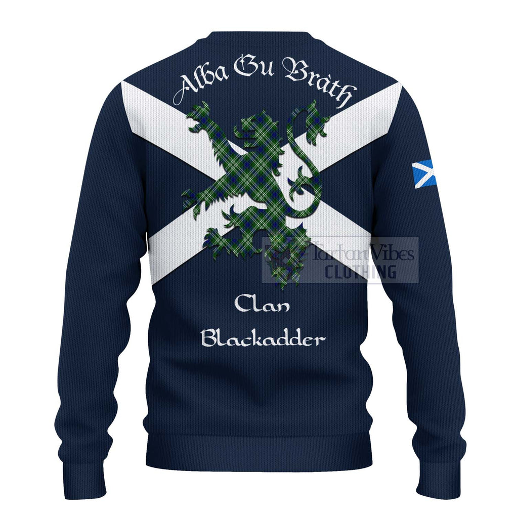 Blackadder Tartan Lion Rampant Ugly Sweater Proudly Display Your Heritage with Alba Gu Brath and Clan Name - Tartan Vibes Clothing