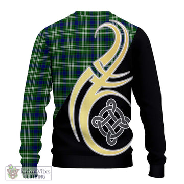 Blackadder Tartan Ugly Sweater with Family Crest and Celtic Symbol Style - Tartan Vibes Clothing