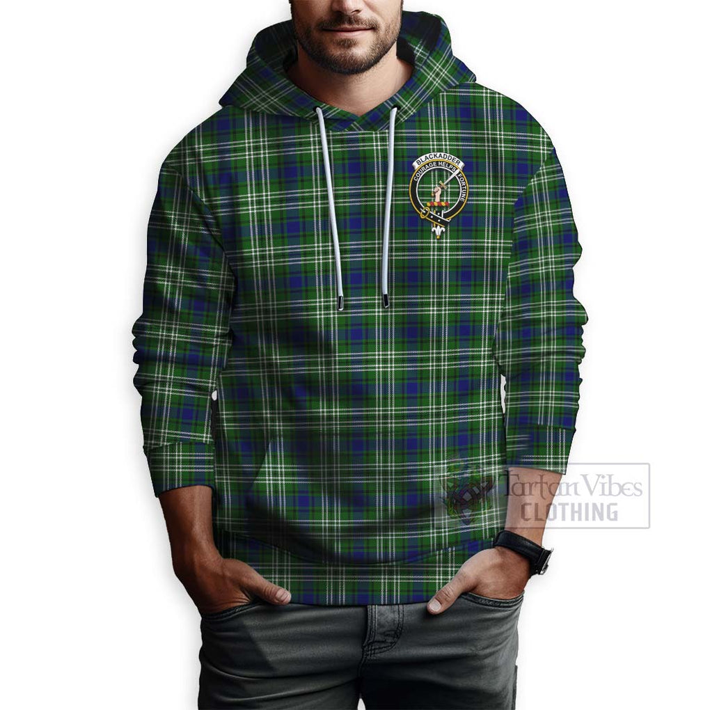Blackadder Tartan Hoodie with Family Crest Celtic Skull Style - Tartan Vibes Clothing