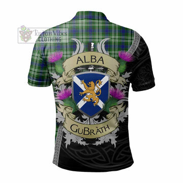 Blackadder Tartan Family Crest Polo Shirt Lion Rampant Royal Thistle Shield Celtic Inspired