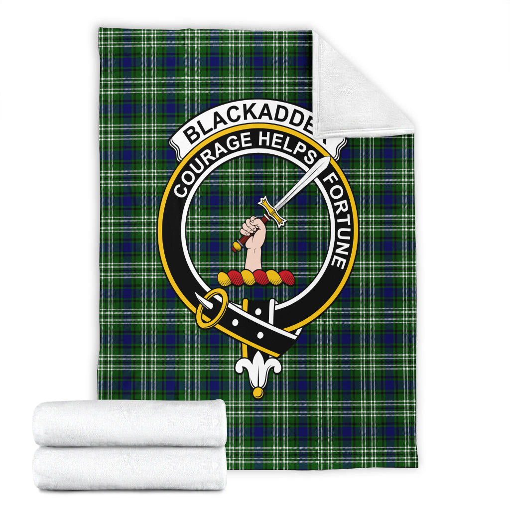 Blackadder Tartan Blanket with Family Crest - Tartan Vibes Clothing