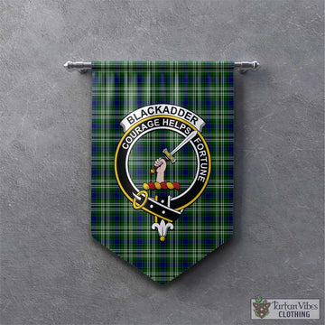 Blackadder Tartan Gonfalon, Tartan Banner with Family Crest - Tartan Vibes Clothing