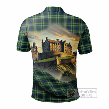 Tartan Vibes Clothing Blackadder Tartan Family Crest Polo Shirt with Scottish Ancient Castle Stype