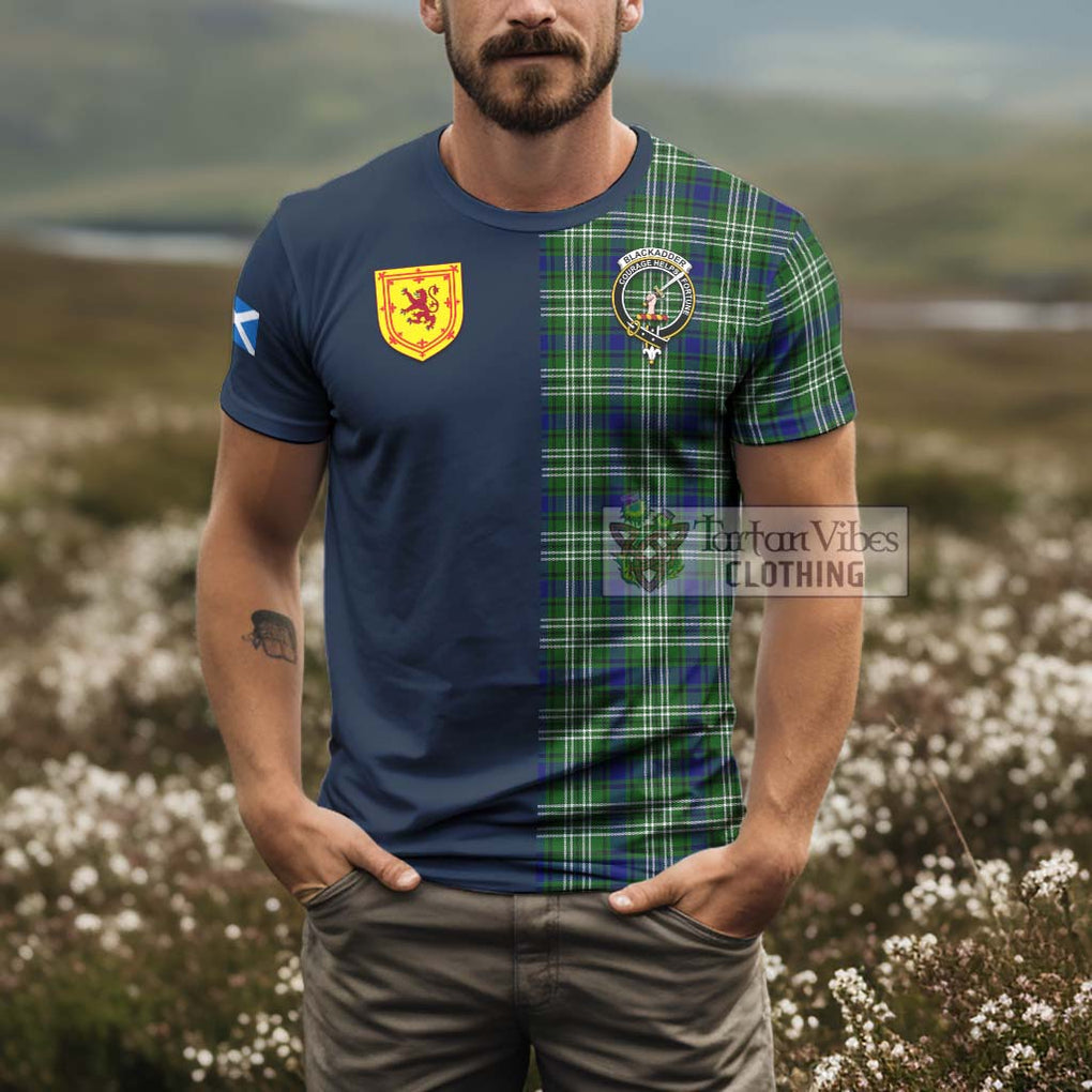 Blackadder Tartan T-Shirt Alba with Scottish Lion Royal Arm Half Style - Tartan Vibes Clothing