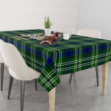 Blackadder Tartan Tablecloth with Clan Crest and the Golden Sword of Courageous Legacy