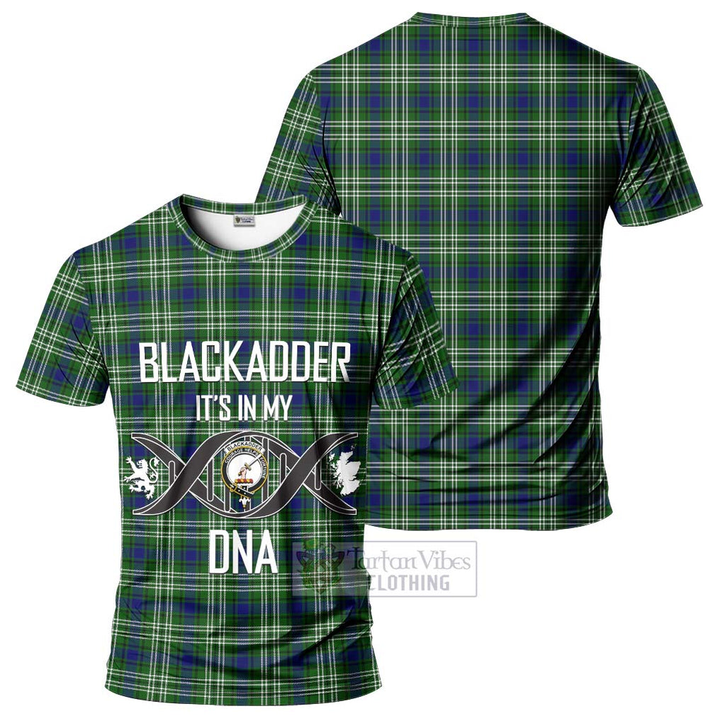 Blackadder Tartan T-Shirt with Family Crest DNA In Me Style - Tartan Vibes Clothing