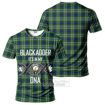 Blackadder Tartan T-Shirt with Family Crest DNA In Me Style