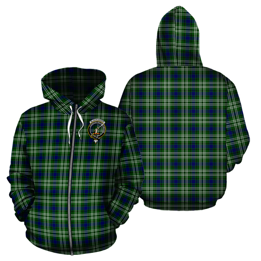 Blackadder Tartan Hoodie with Family Crest - Tartanvibesclothing